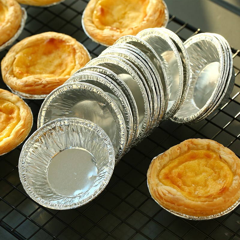 250 Pcs Disposable Aluminum Foil Cups Baking Bake Muffin Cupcake Tin Mold Round Egg Tart Tins Mold Mould