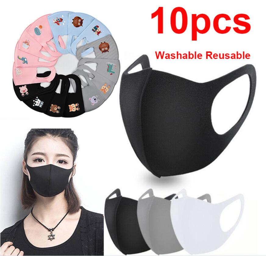 10pcs Black Mouth Mask Reusable Mask Washable face shield Masque Face Mask Cloth
10pcs Black Mouth Mask Reusable Mask Washable face shield Masque Face Mask Cloth