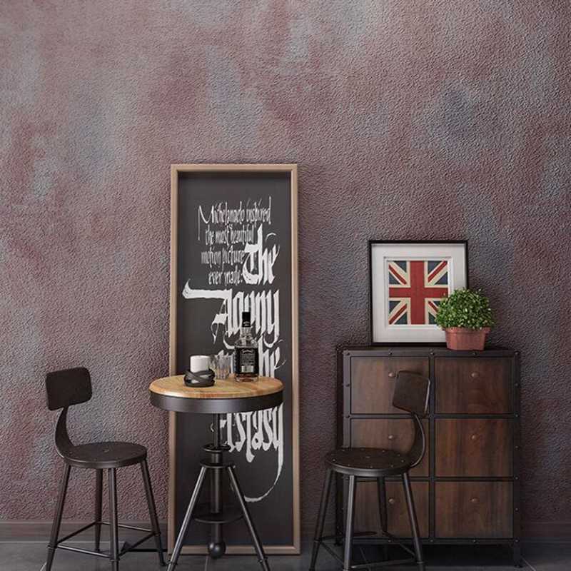 Vintage Concrete Cement Plaster Texture Wallpaper Office Retro Rustic Wall Paper Roll Grey White Black Washable 0.53x10M