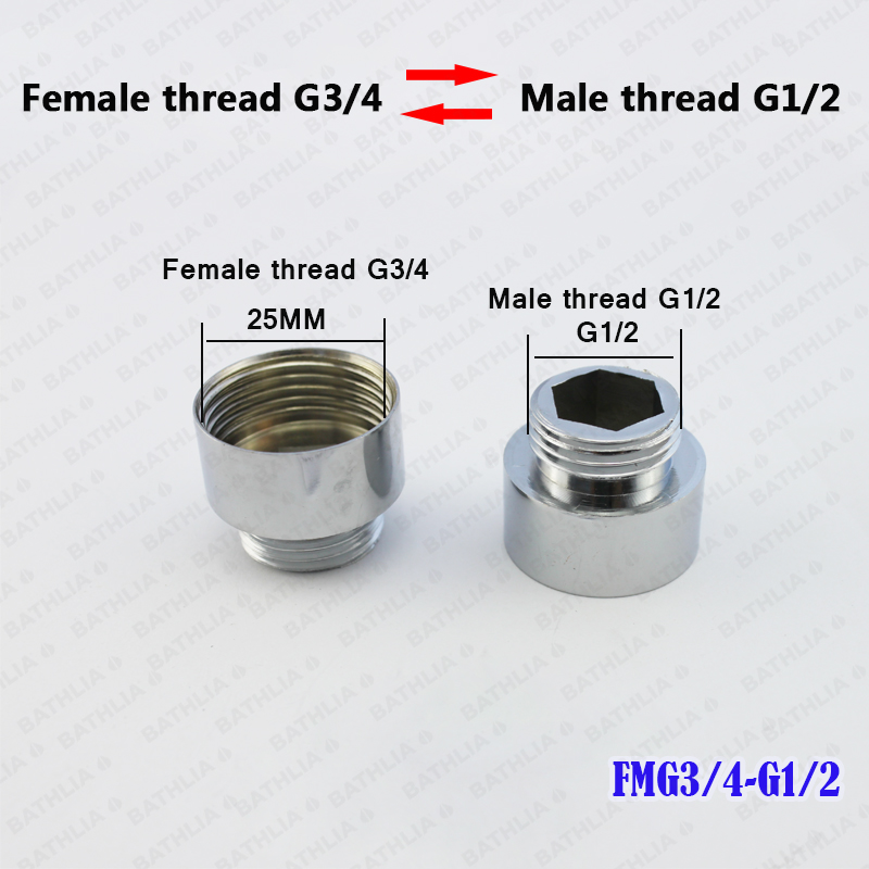 G3/4 Male Thread Female Thread Washing Machine Bushing adapter Water Purifier Adapter Brass Pipe Fitting
G3/4 Male Thread Female Thread Washing Machine Bushing adapter Water Purifier Adapter Brass Pipe Fitting