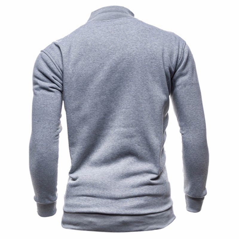 New Basic Zip Hoodies Sweatshirt Autumn Spring Men Up Jacket Casual Long Sleeve Slim Fitness Hoody Sportswear Male C19040101