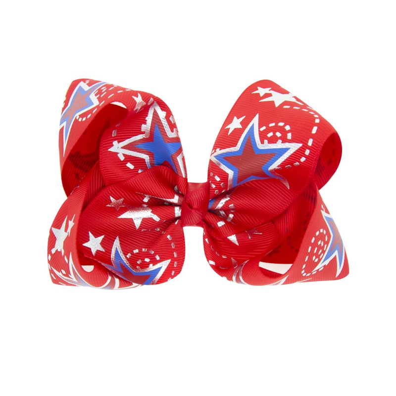 Unicorn Ribbon 4th of July Hair Bows Clips Girls Hairbow USA Flag Independence Day Hairgrip Festival Kids Hair Accessories HC134