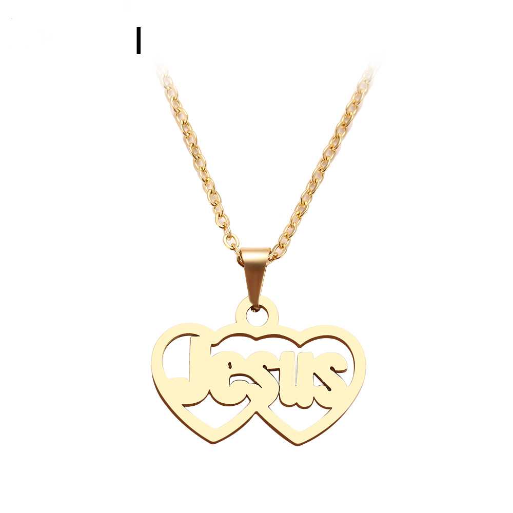 New Fashion Jewelry Genuine Stainless Steel Necklace For Women Man Double Heart Jesus Choker Pendant Necklace Engagement Jewelry Women 
New Fashion Jewelry Genuine Stainless Steel Necklace For Women Man Double Heart Jesus Choker Pendant Necklace Engagement Jewelry Women