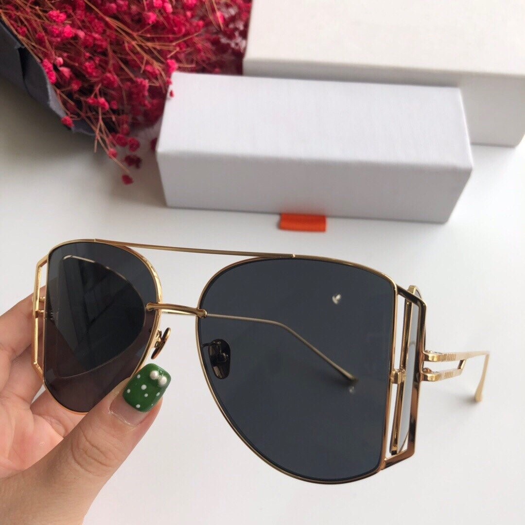 Metal Mens Woman Designer Sunglasses Fashion Sunglasses Adumbral Goggle Car Driving Glasses UV400 Model 110 6 Colors High Quality with Box