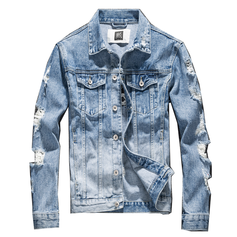 Spring Men's Jean Jacket Slim Men Fits Denim Jeans Solid Male Jean Coats Men Cowboy Fashion Brand Clothing, Blue
Spring Men's Jean Jacket Slim Men Fits Denim Jeans Solid Male Jean Coats Men Cowboy Fashion Brand Clothing, Blue