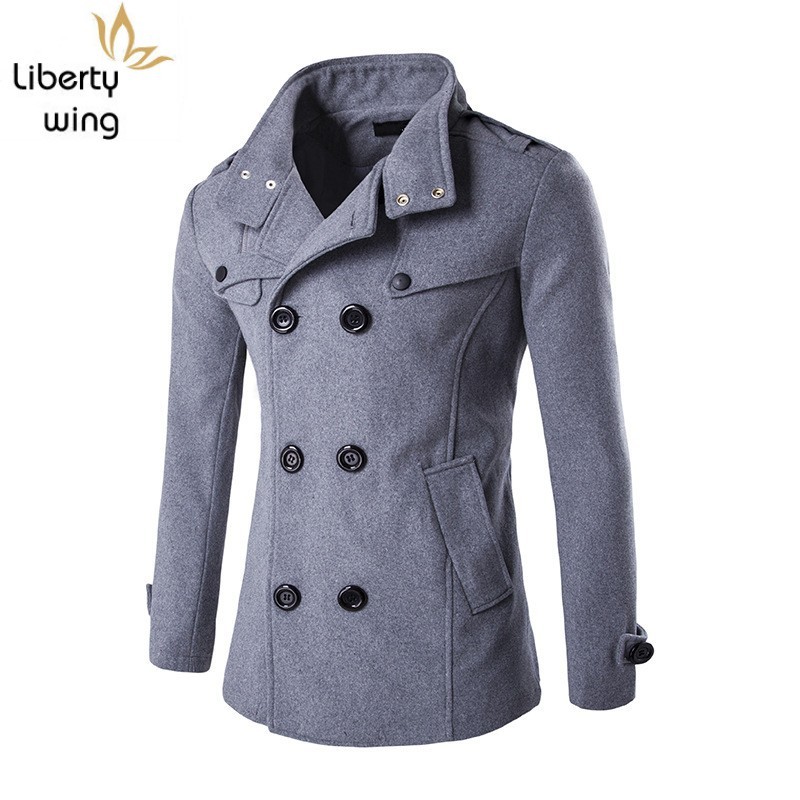 British Style Mens Slim Fit Outerwear New Winter Double Breasted Long Sleeve Trench Coat Casual Pocket Zipper Male Coats
British Style Mens Slim Fit Outerwear New Winter Double Breasted Long Sleeve Trench Coat Casual Pocket Zipper Male Coats