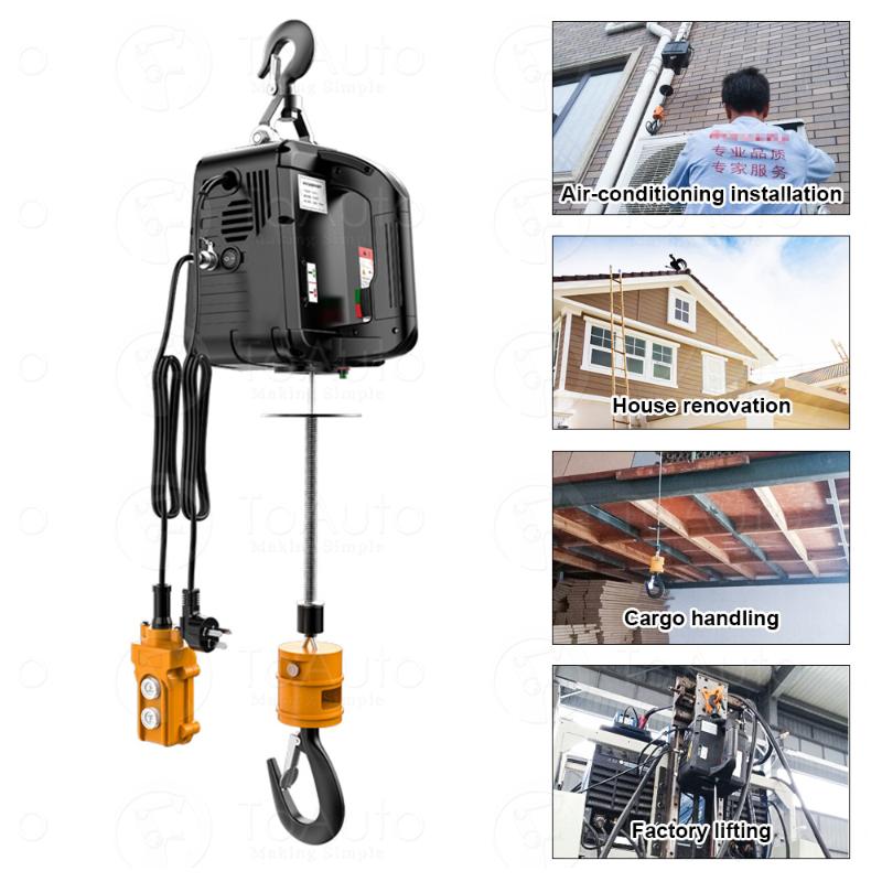 100Kg/200Kg/300Kg Portable Electric Hoist for Cars, Home improvement, Cargo handling, Production workshop lifting
100Kg/200Kg/300Kg Portable Electric Hoist for Cars, Home improvement, Cargo handling, Production workshop lifting