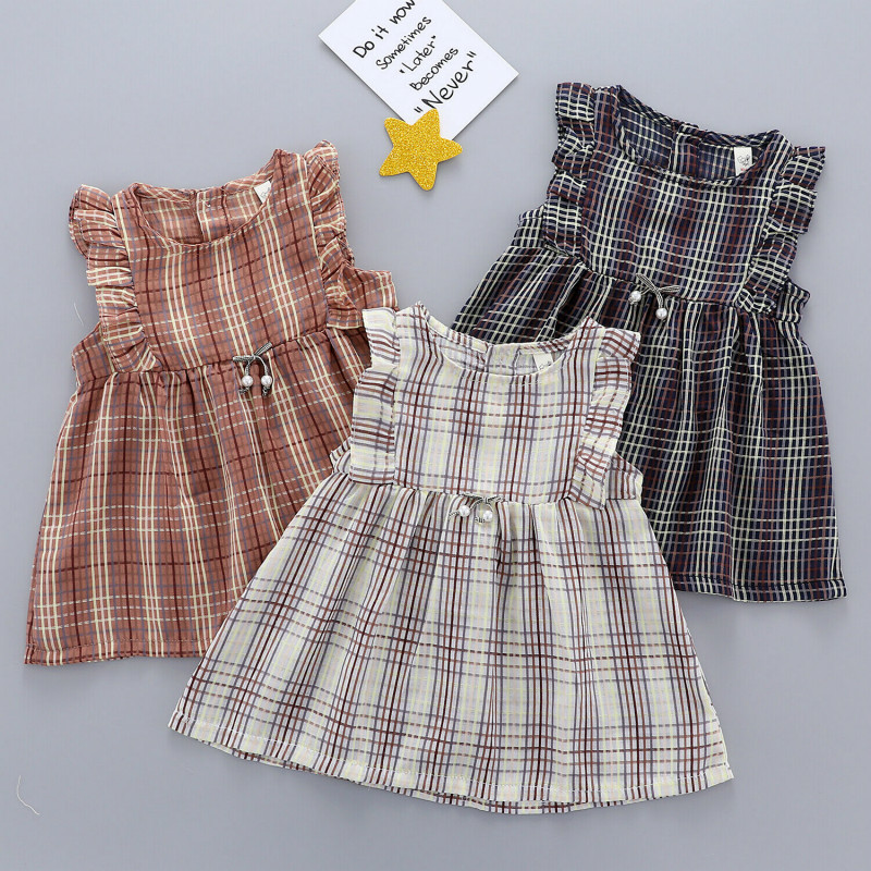 2019 Summer Toddler Kids Baby Girl Ruffles Sleeveless Plaid A-line Dress Sundress Clothes
2019 Summer Toddler Kids Baby Girl Ruffles Sleeveless Plaid A-line Dress Sundress Clothes