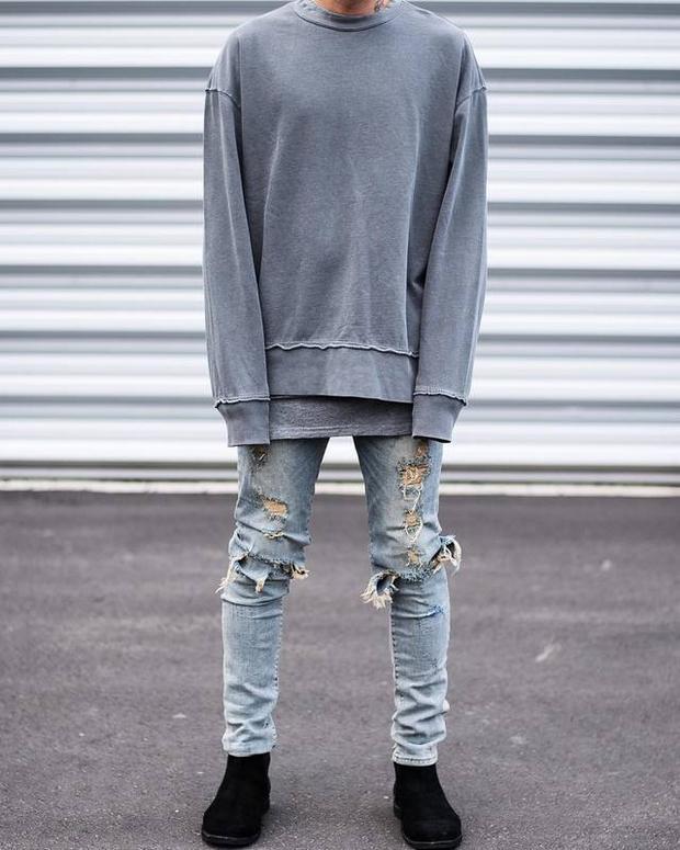 Cross-Border Trade High Street Men's Jeans Destruction Slim-Fit Jeans Tide Male Knee Hole Feet Pants, 1811
Cross-Border Trade High Street Men's Jeans Destruction Slim-Fit Jeans Tide Male Knee Hole Feet Pants, 1811