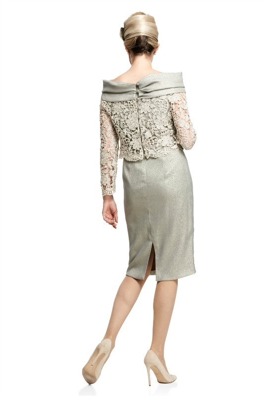 Modest Joyceyoungcollections Bateau Long Sleeve Split Mother Of The Bride Dress With Jacket Lace Applique Mother Dress Formal Evening Gowns