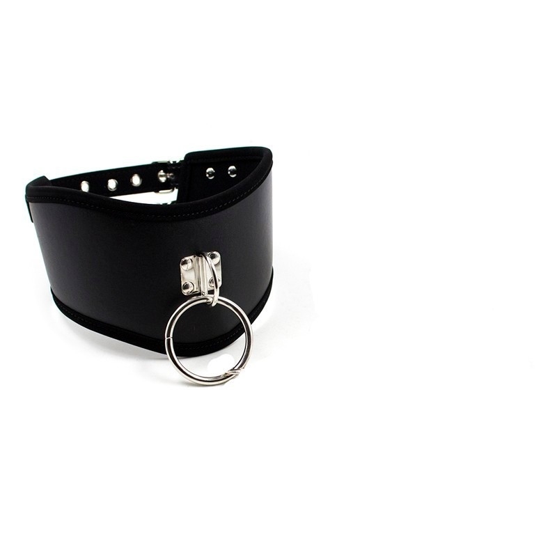 Black PU Leather Posture Neck Collar Bondage Restraint Belt Slave Fetish Bondage Neck Strap Harness Sex Toys For Couples Y18102405 - view 7