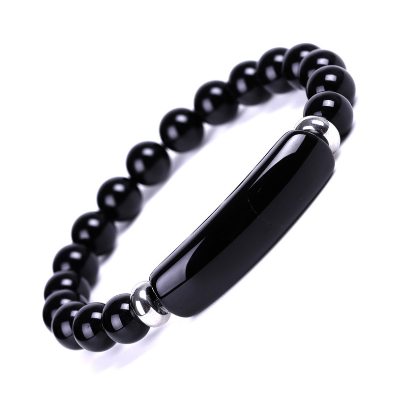 Natural Stone Gemstone Beaded Bracelet Wristband Designer Jewelry Bridge Bar Love Heart Charm Tiger Eye Agate Beads Bracelets for Woman Man Fashion Fi