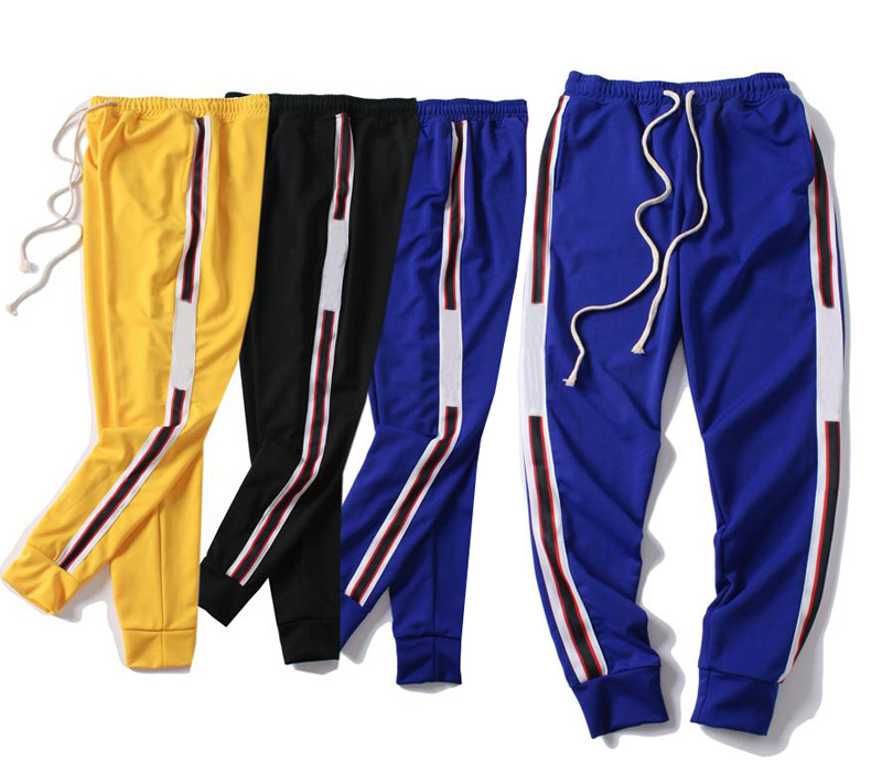 Mens Luxury Jogger Pants New Branded Drawstring Sports Pants High Fashion 3 Colors Side Stripe Designer Joggers Printed letters S-pants, Black
Mens Luxury Jogger Pants New Branded Drawstring Sports Pants High Fashion 3 Colors Side Stripe Designer Joggers Printed letters S-pants, Black
