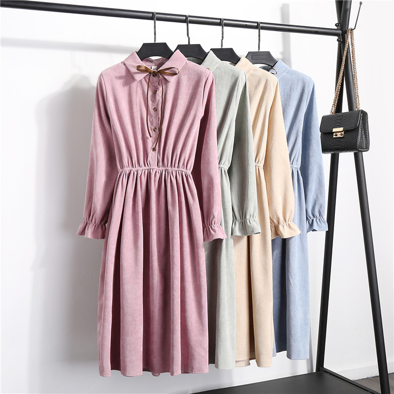 Autumn Winter Women' Party Ruffle Dress High Elastic Waist Print Female Dress Corduroy Floral Vintage Collar Long Sleeve, Color 31
Autumn Winter Women' Party Ruffle Dress High Elastic Waist Print Female Dress Corduroy Floral Vintage Collar Long Sleeve, Color 31