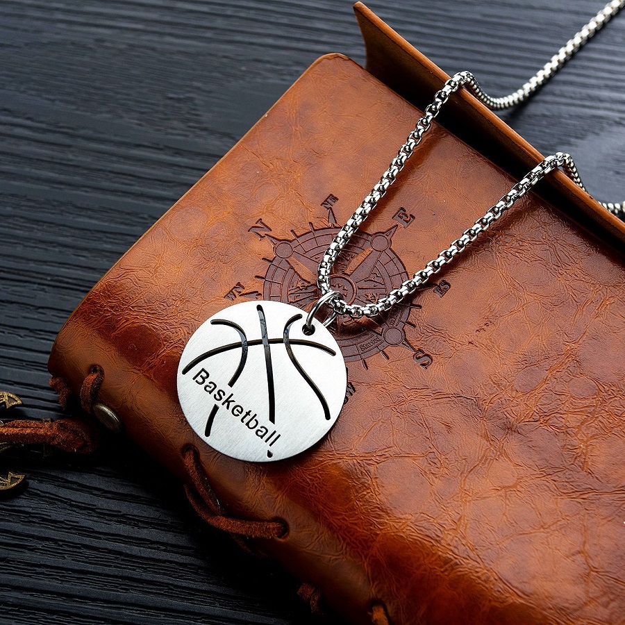 Men Basketball Pendant Necklace Fashion Jewelry Stainless Steel Chain Mens Sport Hip Hop Jewelry New Design Punk Charm Necklace For Men Gift
Men Basketball Pendant Necklace Fashion Jewelry Stainless Steel Chain Mens Sport Hip Hop Jewelry New Design Punk Charm Necklace For Men Gift