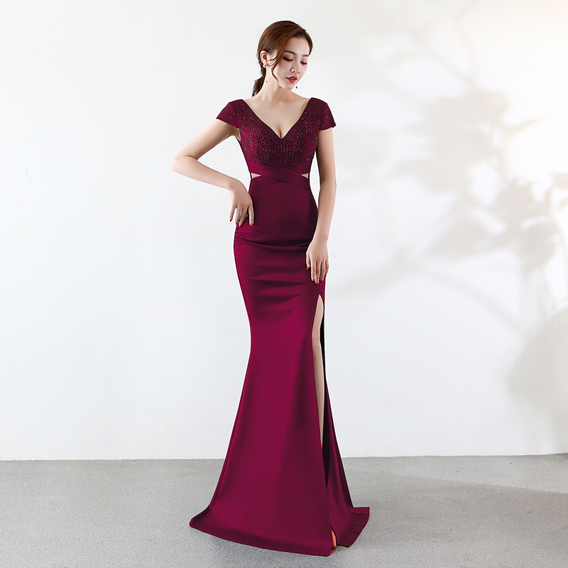 Cap Sleeve Mermaid Evening Dress Rhinestone Robe Evening Gowns For Women Formal Dress Women Elegant Dresses, Blue evening dress
Cap Sleeve Mermaid Evening Dress Rhinestone Robe Evening Gowns For Women Formal Dress Women Elegant Dresses, Blue evening dress