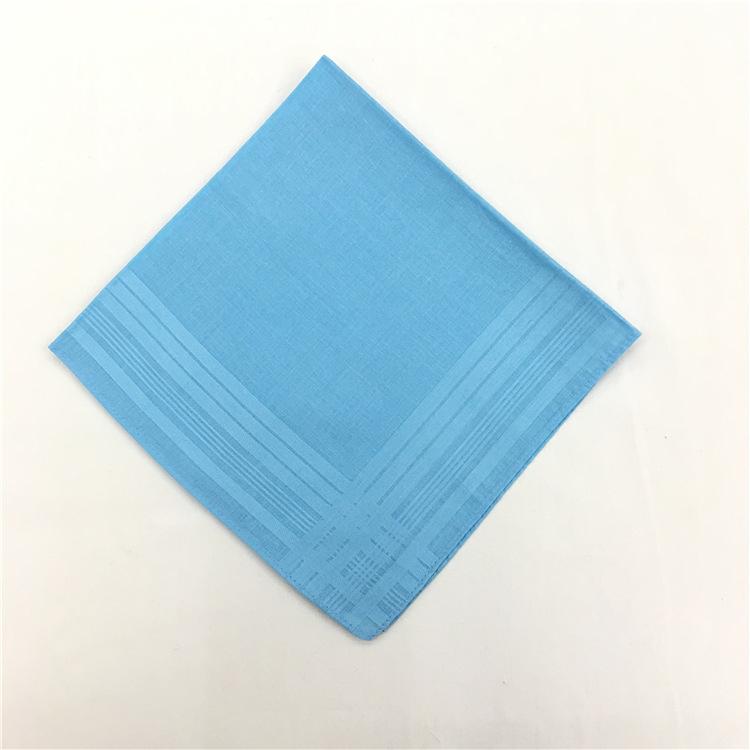 12PCS 43 * 43CM Pure Cotton Light Color Lady Handkerchief Big Satin Handkerchief