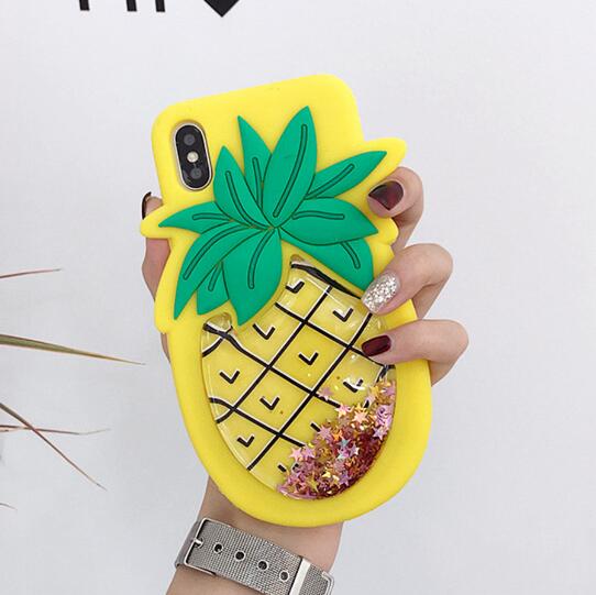 3D cute Quicksand pineapple Strawberry Glitter Liquid silicone cases soft silicon cover for iPhone 12 11 Pro XR XS Max X 8 7 Plus
3D cute Quicksand pineapple Strawberry Glitter Liquid silicone cases soft silicon cover for iPhone 12 11 Pro XR XS Max X 8 7 Plus