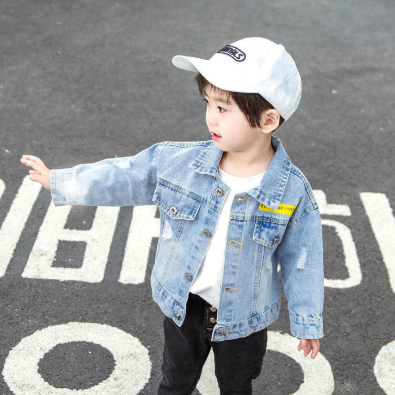 Boys Denim Jacket New Baby Spring and Autumn Boys Coats Fashion Toddler Boy Jacket 1-8 Years Old, Blue
Boys Denim Jacket New Baby Spring and Autumn Boys Coats Fashion Toddler Boy Jacket 1-8 Years Old, Blue
