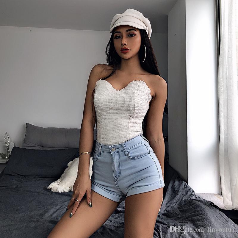 2020 Women black Tube crop Tops t shirt Bandeau Tops 2019 autumn slash neck Wrap Chest Off Shoulder Strapless shirt bottom, White
2020 Women black Tube crop Tops t shirt Bandeau Tops 2019 autumn slash neck Wrap Chest Off Shoulder Strapless shirt bottom, White