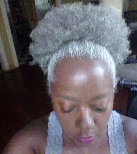 Gracefully silver grey afro hair puff Naturally short high 4c afro kinky curly women hair topper afro bun grey human hair ponytail extension
Gracefully silver grey afro hair puff Naturally short high 4c afro kinky curly women hair topper afro bun grey human hair ponytail extension
