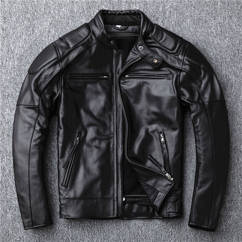 YR!Free shipping.sales.Brand motor style leather jacket men.winter warm black genuine cow hide coat.classic biker skull jacket, No skull
YR!Free shipping.sales.Brand motor style leather jacket men.winter warm black genuine cow hide coat.classic biker skull jacket, No skull