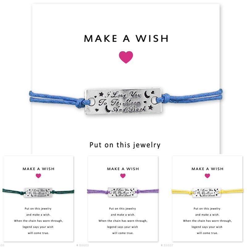 Friendship Lovers' Gift Unisex I Love You To The Moon And Back Charm Bracelets For Women
Friendship Lovers' Gift Unisex I Love You To The Moon And Back Charm Bracelets For Women