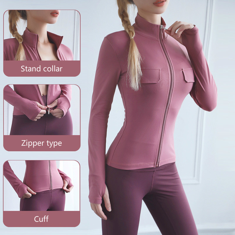 2020 New Fashion Collar Slim Fit Sports Jacket Women Zipper Long Sleeve Fitness Yoga Clothing Sexy Shirt Women Sports Gym, Blue
2020 New Fashion Collar Slim Fit Sports Jacket Women Zipper Long Sleeve Fitness Yoga Clothing Sexy Shirt Women Sports Gym, Blue