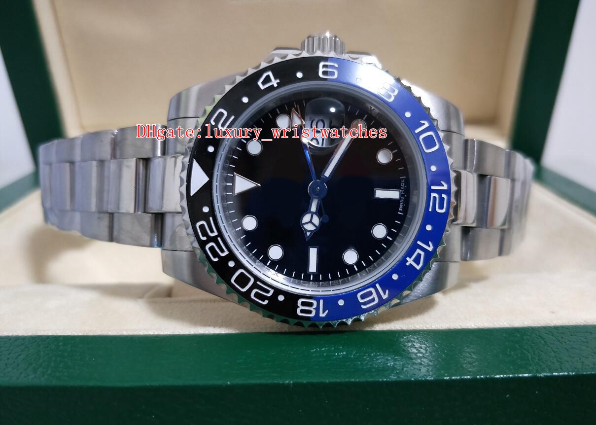 2 Color High Quality Wristwatches 40mm GMT Batman 116710 116710LN 116710BLNR Ceramic Asia 2813 Movement Mechanical Automatic Watch Watches 
2 Color High Quality Wristwatches 40mm GMT Batman 116710 116710LN 116710BLNR Ceramic Asia 2813 Movement Mechanical Automatic Watch Watches