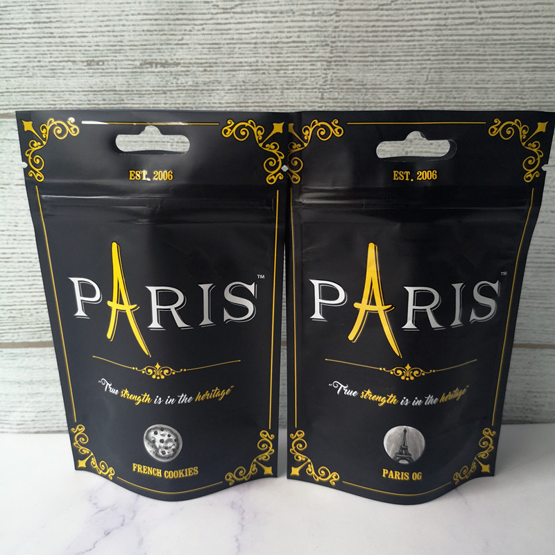 3.5g Paris OG SmellProof Bags French cooks Child Proof Package Stand Up Pouch Dry Herb Flowers Packing
3.5g Paris OG SmellProof Bags French cooks Child Proof Package Stand Up Pouch Dry Herb Flowers Packing