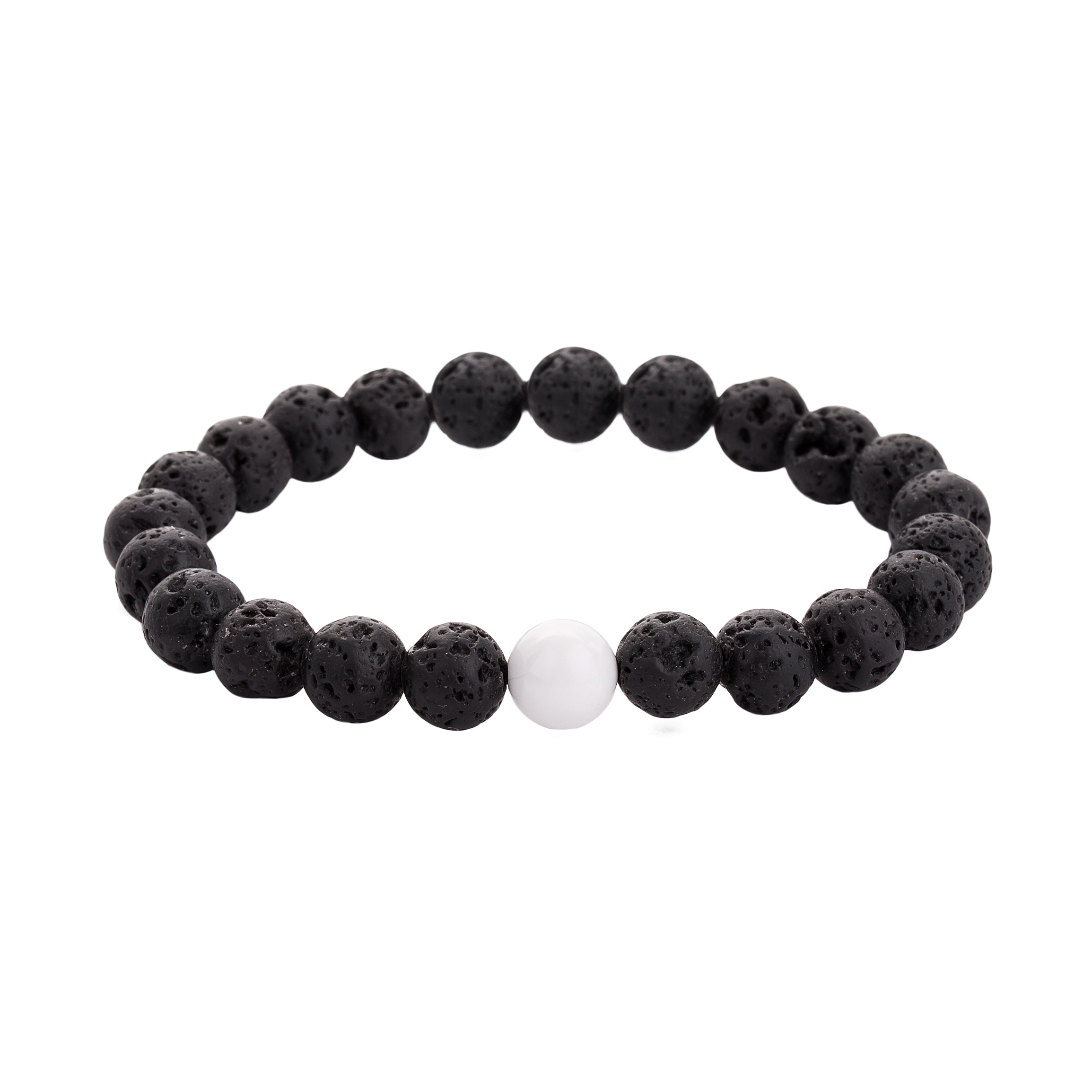 Natural Stone Bracelet Black Agate Amethyst Powder Crystal Green Dongling Men and Women Combination Suit Lovers Girlfriends Fashion Jewelry