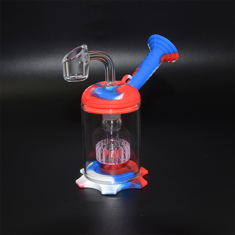 Portable 6 inch Hookah Water Pipe Bong Unbreakable Silicone Dab Oil Rig Concentrate Smoking Pipe with 5ml Wax Container and Titanium Nail
Portable 6 inch Hookah Water Pipe Bong Unbreakable Silicone Dab Oil Rig Concentrate Smoking Pipe with 5ml Wax Container and Titanium Nail
