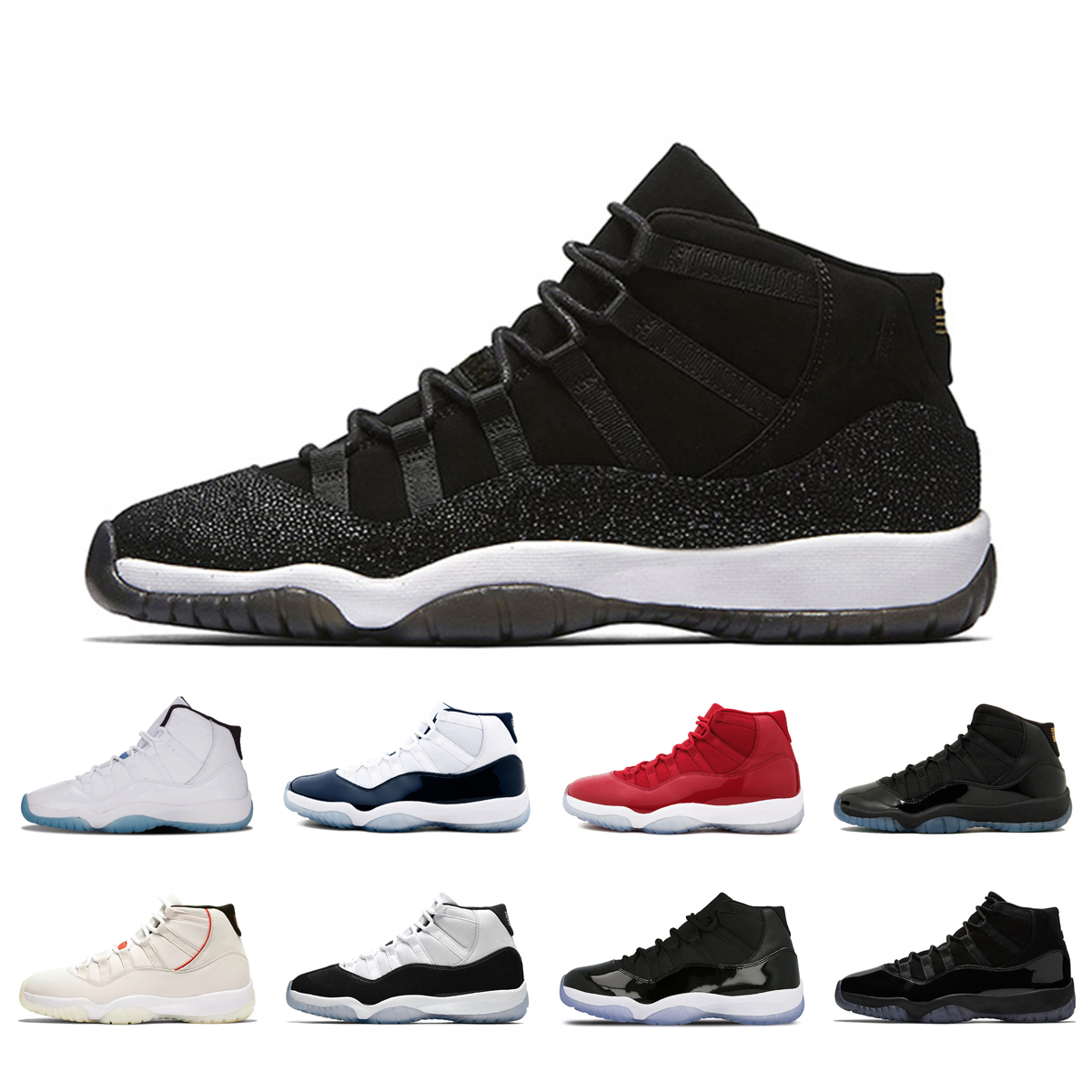 11 11s PRM Heiress classic basketball shoes Concord High Legend Blue Space Jams Prom Night 11 mens sports sneakers size 36-47
11 11s PRM Heiress classic basketball shoes Concord High Legend Blue Space Jams Prom Night 11 mens sports sneakers size 36-47