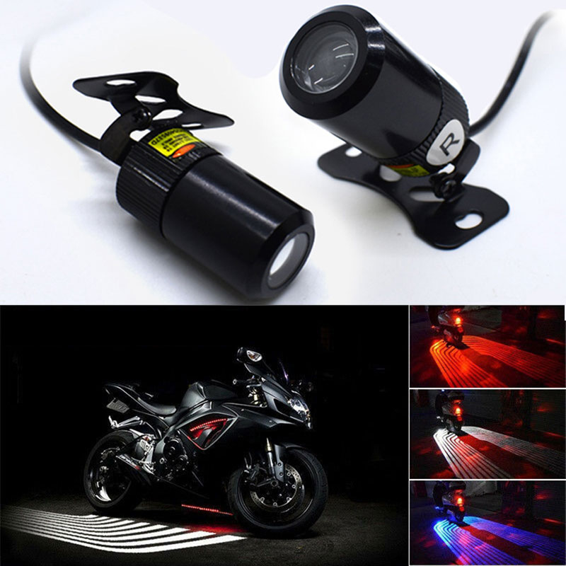 Motorcycle LED Lights Car Welcome Light Motor Chassises Modified Lamp SUV White Red Blue Projector Chassis Decor Motors Lighting Accessories от DHgate WW