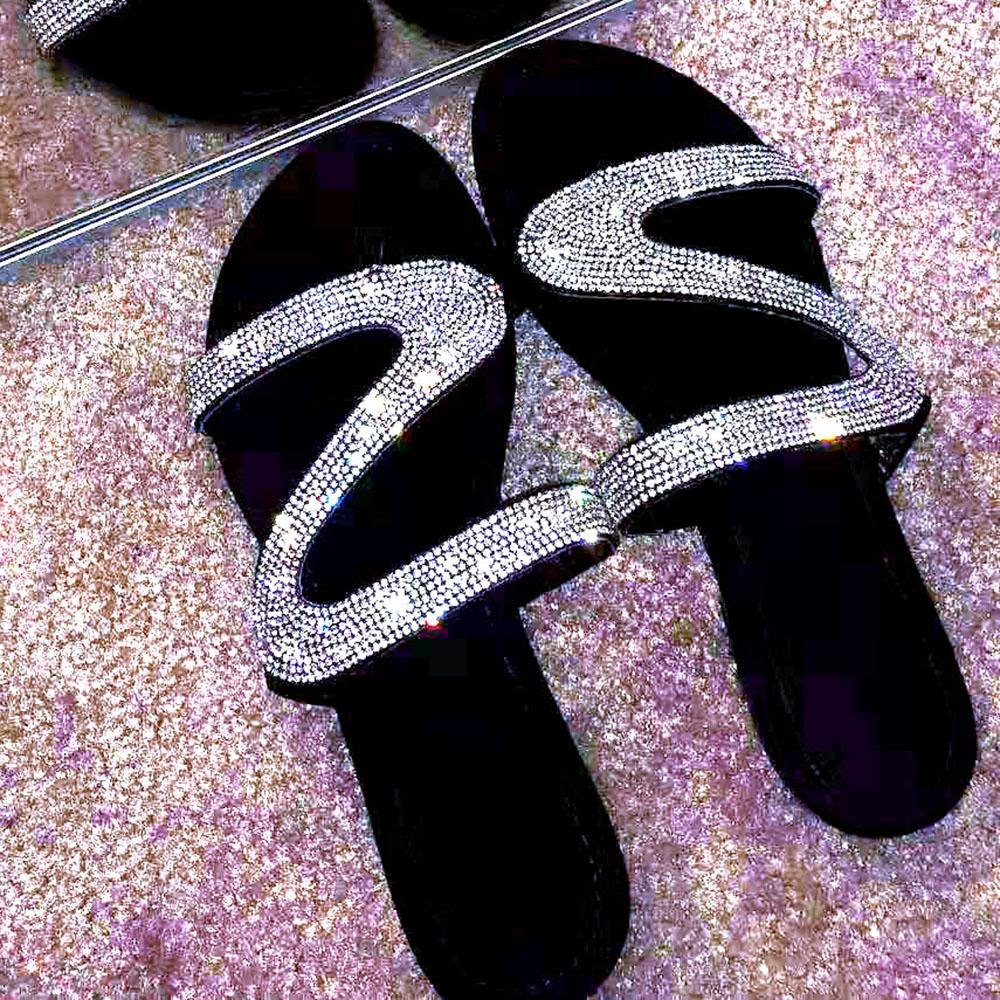 Women Summer Rhinestone Shoes R Flat Slippers Open Toe Roman Beach Sandals Ladies Flip Flops Black Non -Slip Slides, Blue;gray
Women Summer Rhinestone Shoes R Flat Slippers Open Toe Roman Beach Sandals Ladies Flip Flops Black Non -Slip Slides, Blue;gray