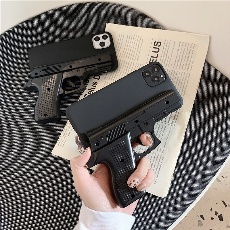 Fashion 3D Model Gun Phone Case For iphone 12 Pro Max 11 Xr Xs 7 6 6s Plus Creativity Protective Cover Shell, Black
Fashion 3D Model Gun Phone Case For iphone 12 Pro Max 11 Xr Xs 7 6 6s Plus Creativity Protective Cover Shell, Black