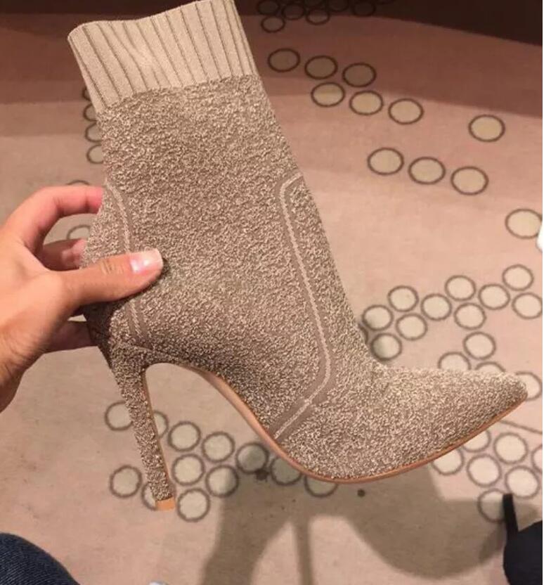 Hot Sale-Style Pointy Toe Sock Boots Knitted Stretch High Heels Women Boots 2019 Fashion Ankle Boots for Women Winter Shoes 1h58, Black
Hot Sale-Style Pointy Toe Sock Boots Knitted Stretch High Heels Women Boots 2019 Fashion Ankle Boots for Women Winter Shoes 1h58, Black