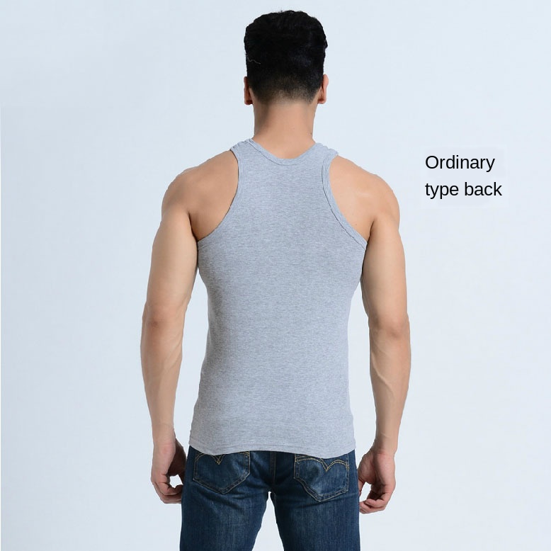 Men's Cotton Undershirt Tank Tops - White, Breathable & Comfortable, Perfect For Fiess, Wrestg, And Everyday Wear