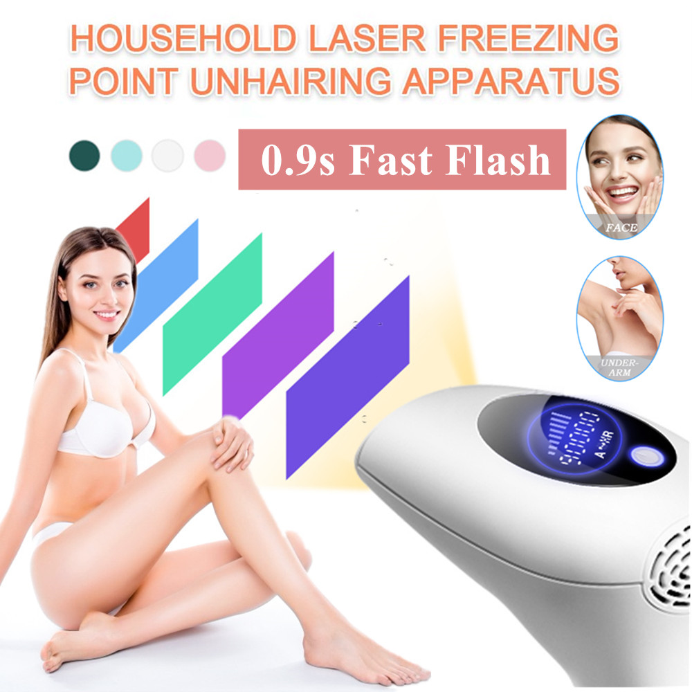 900000 Flashes Laser Epilator Painless IPL Photoepilator Hair Removal Device Facial Private Parts Shaving LCD Display
900000 Flashes Laser Epilator Painless IPL Photoepilator Hair Removal Device Facial Private Parts Shaving LCD Display