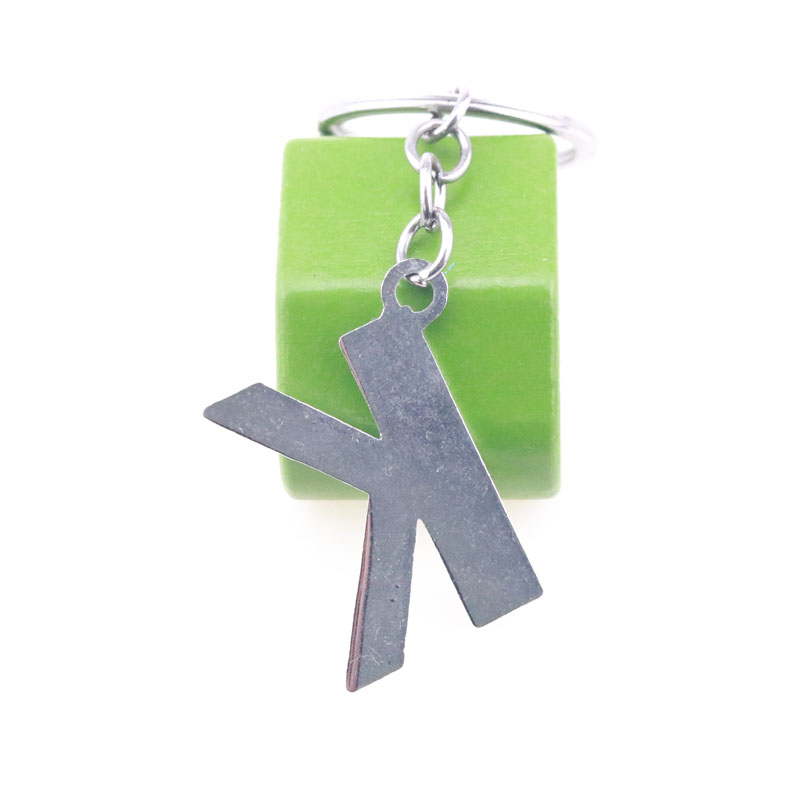 26PcsLot AZ 32quot Alloy Alphabet Letter Keyring Full Rhinestone Key Chain DIY Accessories