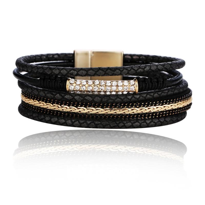 Charm Bracelets Women Stylish Multilayers Silver Beads Leather Fashion Wrap For Girls GS055
Charm Bracelets Women Stylish Multilayers Silver Beads Leather Fashion Wrap For Girls GS055