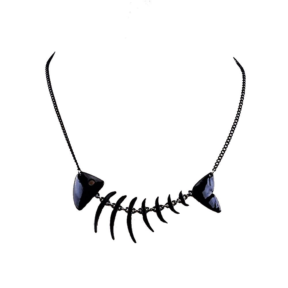 punk simple fishbone necklace for women kid boys jewelry black enamel choker dainty necklace dainty collar pendant necklace nl2163, Silver
punk simple fishbone necklace for women kid boys jewelry black enamel choker dainty necklace dainty collar pendant necklace nl2163, Silver