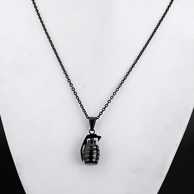 Hip Hop Vintage Pendant Necklaces 316L Stainless Steel Cool Men 18K Gold Plated Jewelry