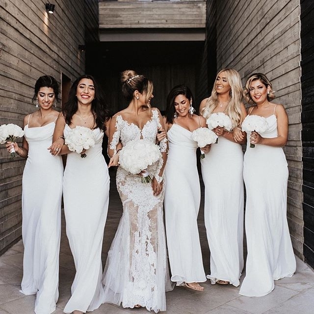 Sheath Ivory Chiffon Bridesmaid Dresses Spaghetti Straps Simple Long Wedding Guest Dresses vestido dama de honor
Sheath Ivory Chiffon Bridesmaid Dresses Spaghetti Straps Simple Long Wedding Guest Dresses vestido dama de honor