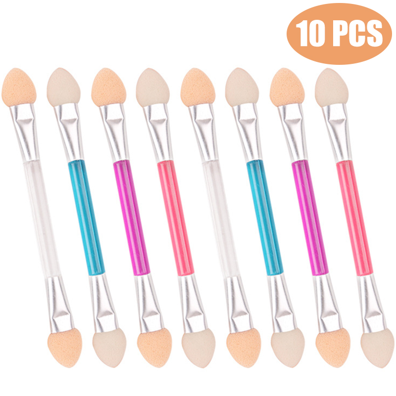 10pcs/set Cosmetic Makeup Double Head Eyeshadow Powder Eyeliner Brush Sponge Applicator For Women Eyes Beauty Makeup Tool
10pcs/set Cosmetic Makeup Double Head Eyeshadow Powder Eyeliner Brush Sponge Applicator For Women Eyes Beauty Makeup Tool