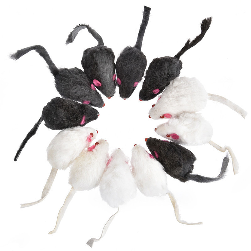 12 PCS Mice Toys Mouse Real Fur Mixed Loaded Toys Black and White for Pet Cat Kitty Kitten with Sound Squeaky for Cats
12 PCS Mice Toys Mouse Real Fur Mixed Loaded Toys Black and White for Pet Cat Kitty Kitten with Sound Squeaky for Cats