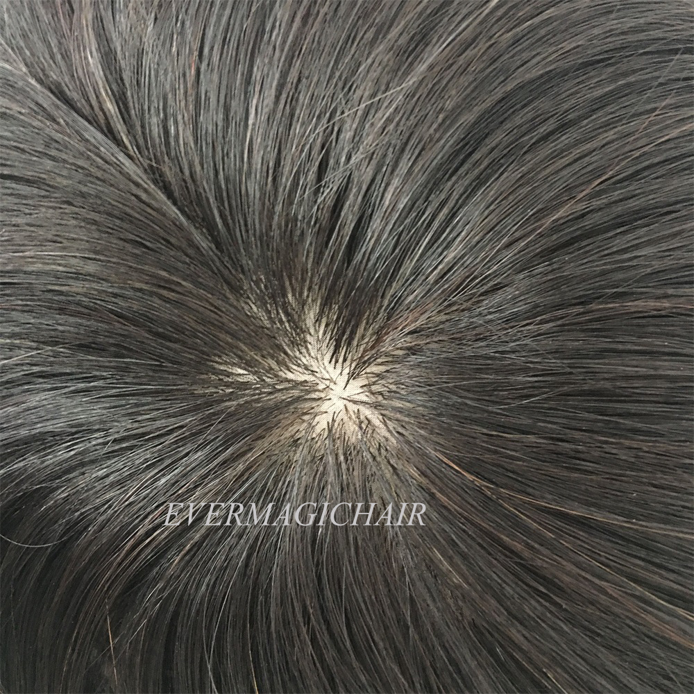 Toupee Hairpiece For Women Brazilian Virgin Hair Straight Human Hair 2.5x5 Silk Base Clip In Human Hair Extension Natural Color