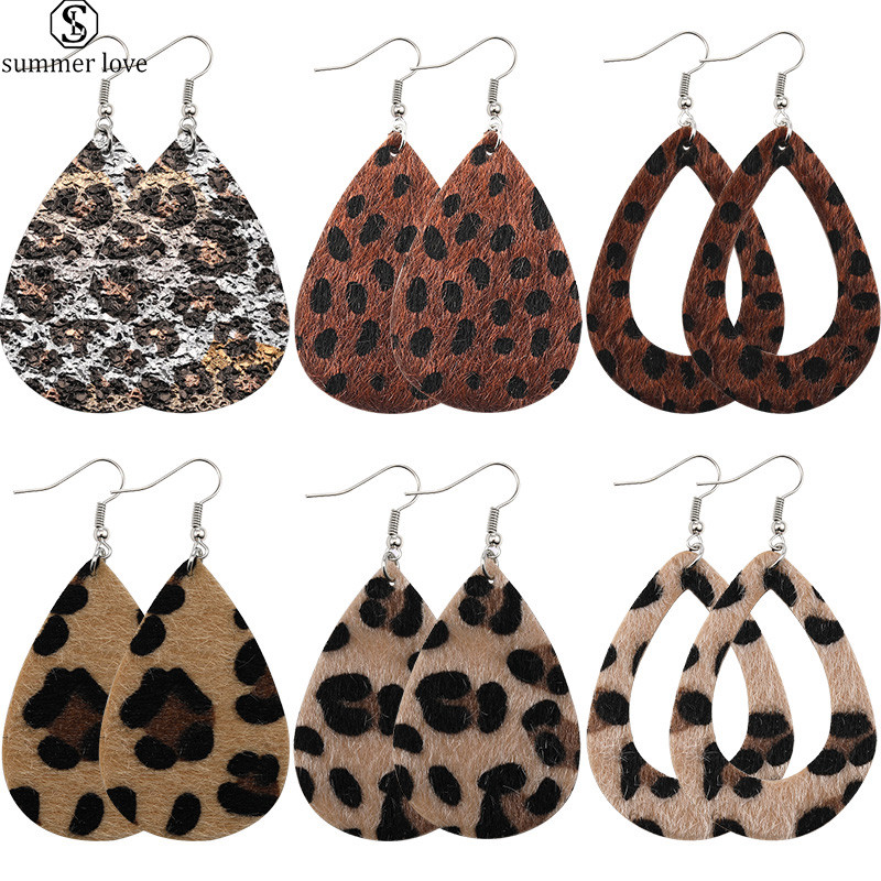 Hot Selling Classic Imitated Leopard Skin Earrings Big Water Drop Dangle Earrings Bohemia Statement Big TearDrop Leather Earring-Z
Hot Selling Classic Imitated Leopard Skin Earrings Big Water Drop Dangle Earrings Bohemia Statement Big TearDrop Leather Earring-Z