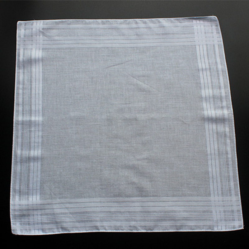 40cm 100% Cotton White Handkerchief Soft Sweat Absorption Women Men Square Handkerchief Pure Color DIY Blank Towel Christmas Gift DBC BH3463