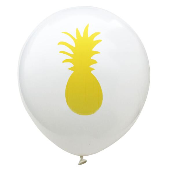 Hawaii Party Theme Balloons Set 12 inch Flamingo Pinapple Leave Printed Dot Balloons Party Decoration 15pcs/set